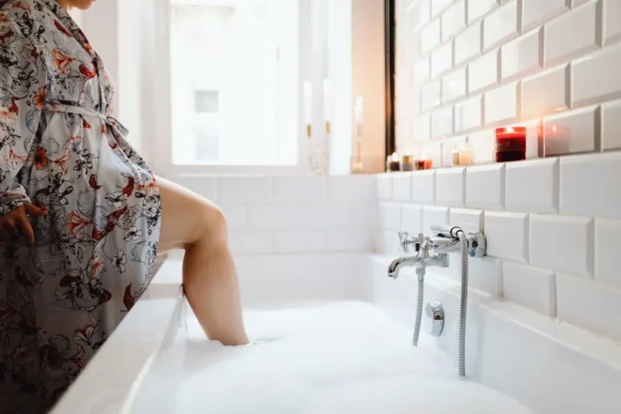 Heavy bath sitting on a timber floor that may need strengthening