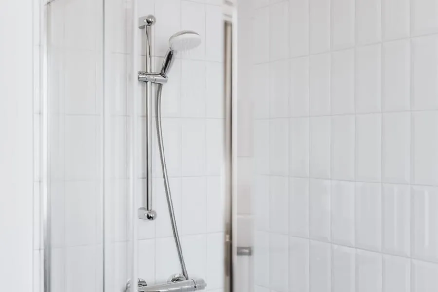 Durable easy-clean tiling in a family bathroom