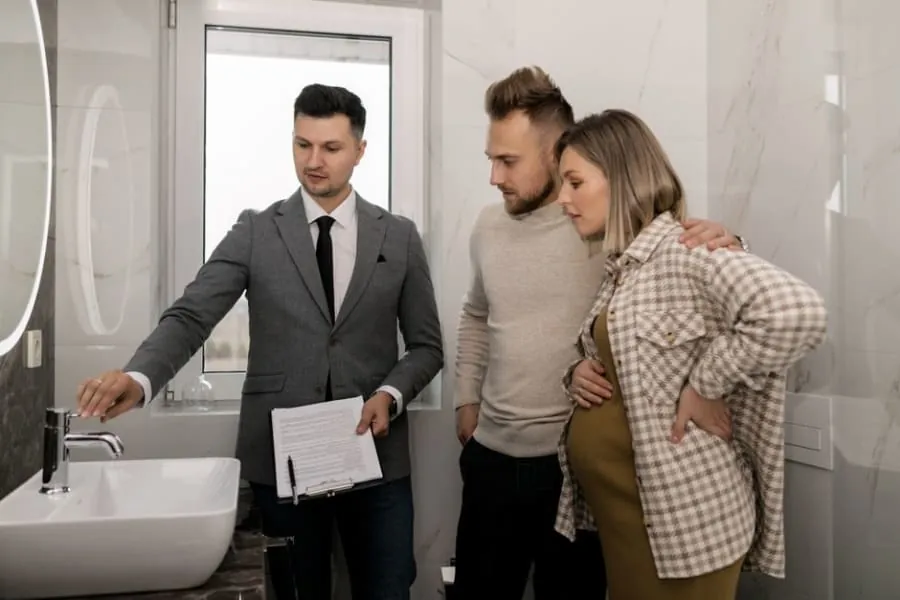Modern bathroom that helps a Derby property sell