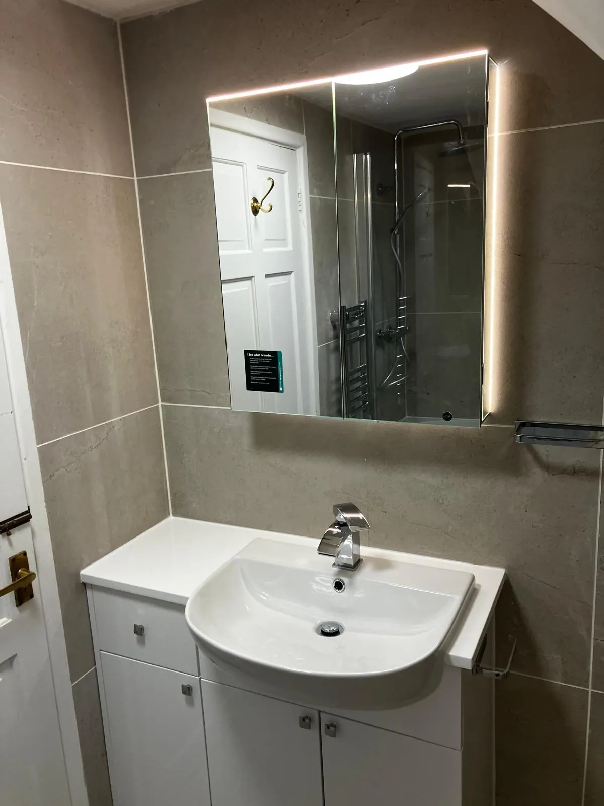 Trusted bathroom fitter working on a quality bathroom installation in Derby