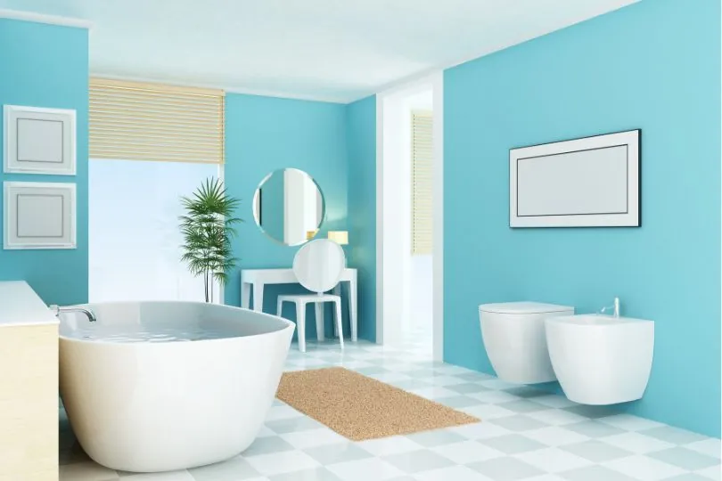Bright family bathroom in a Derby home with a bath, toilet and white fixtures
