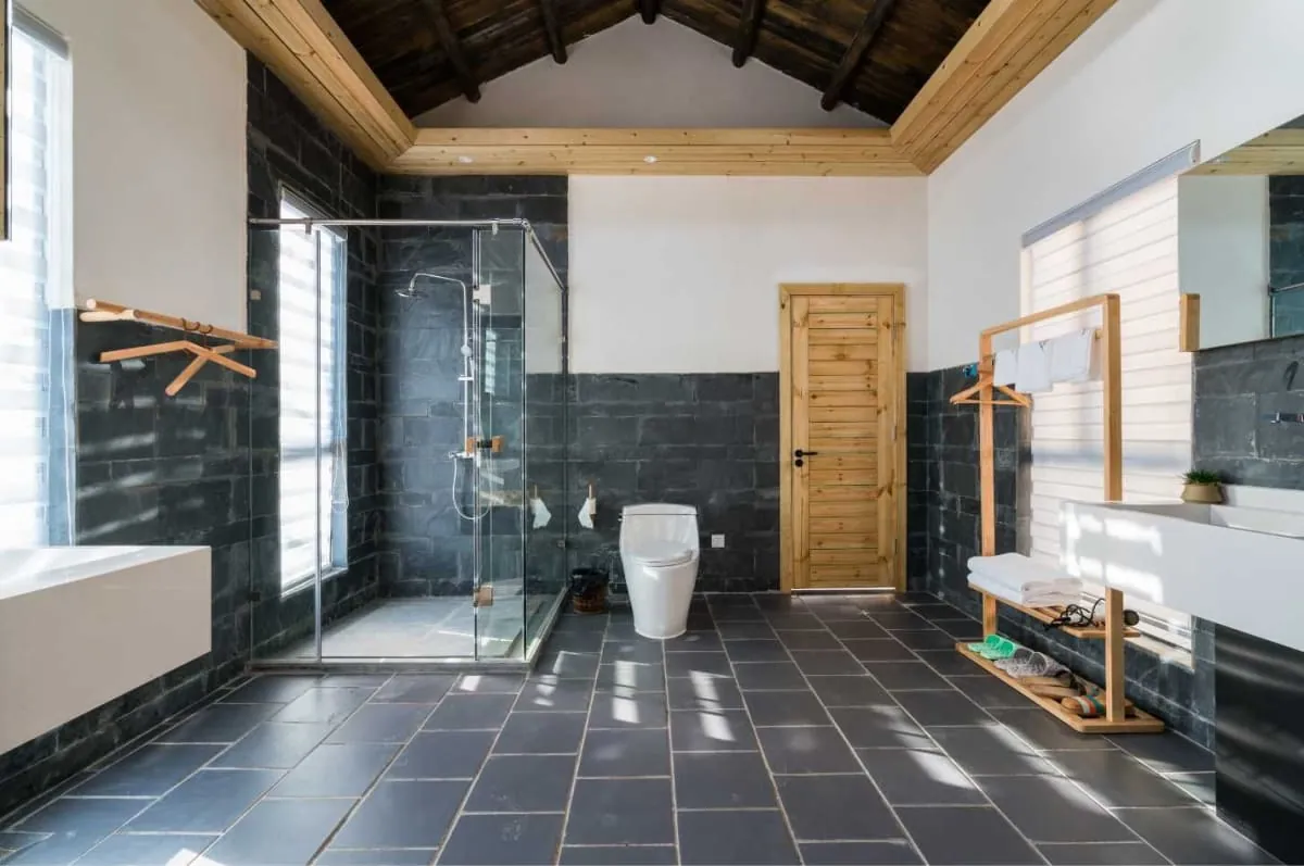 New bathroom installation in progress in a Derby home